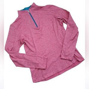 Spyder pink Cameo Therma-stretch T-neck pullover shirt Size 8